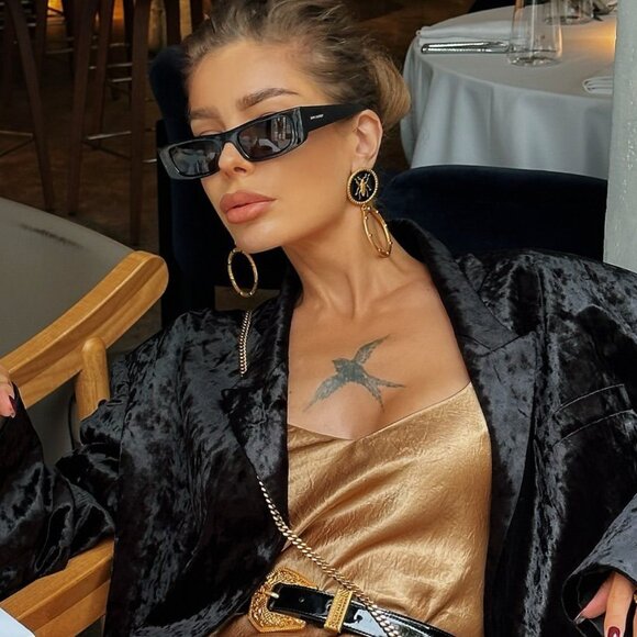 🕶️ New Saint Laurent SL553 001 Sunglasses - Black Frame, Black Lenses - Picture 1 of 14